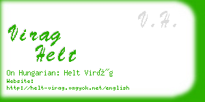 virag helt business card